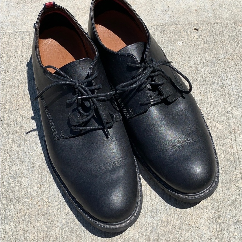 Black timberland dress shoes 10.5